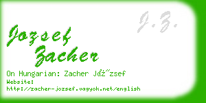 jozsef zacher business card